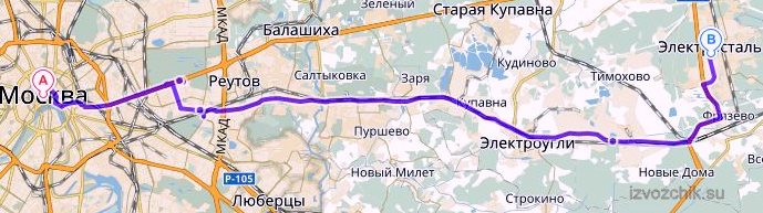 Дорога Москва-Электросталь, как доехать в Электросталь