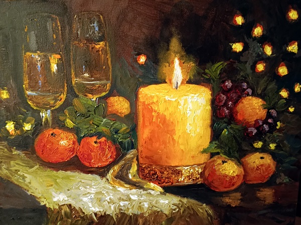 Ярошенко М.Л. холст, масло, Новый Год 2026